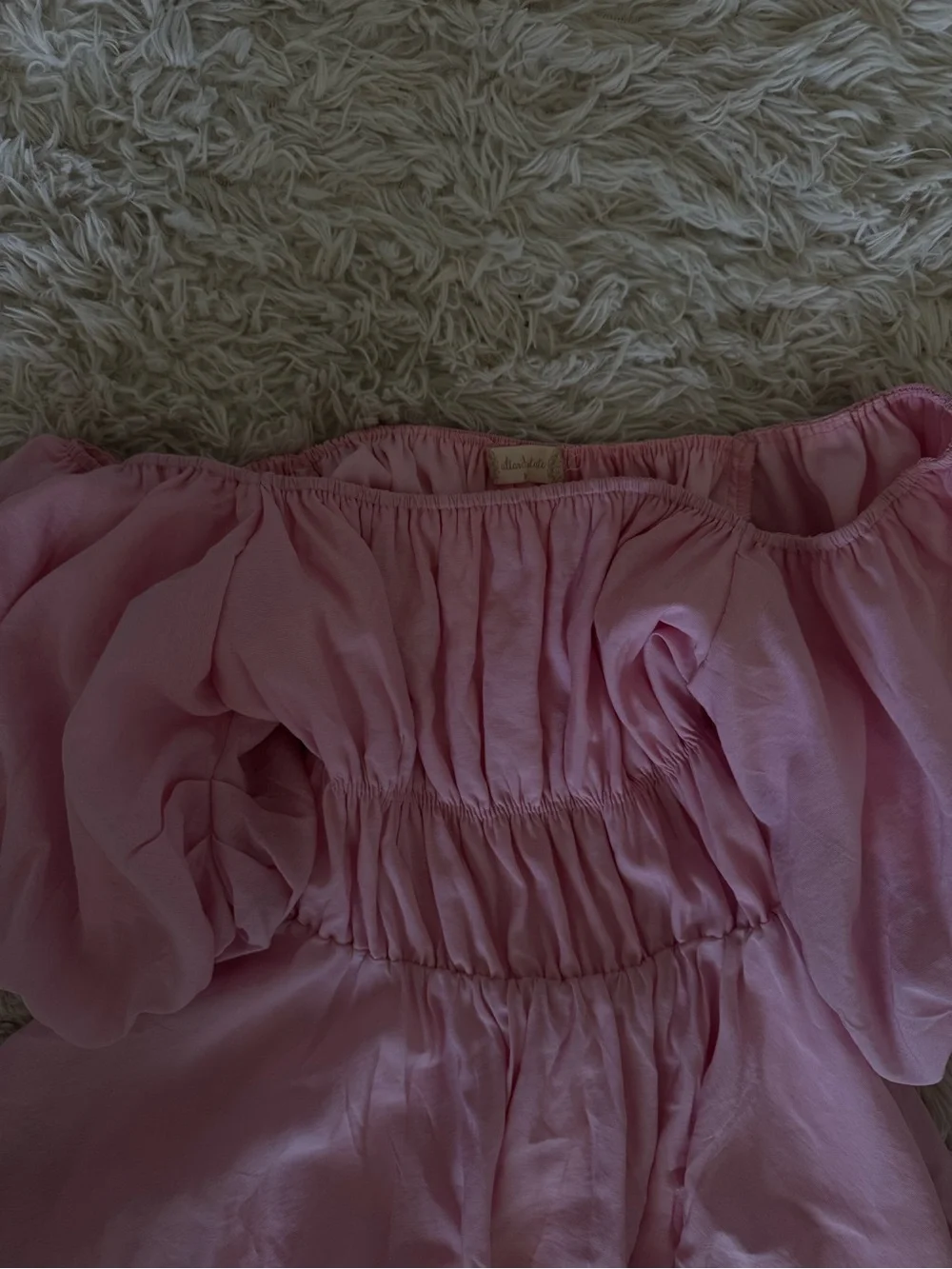 Altar'd State Pink Puff Sleeve Mini Dress - Picture 4 of 5